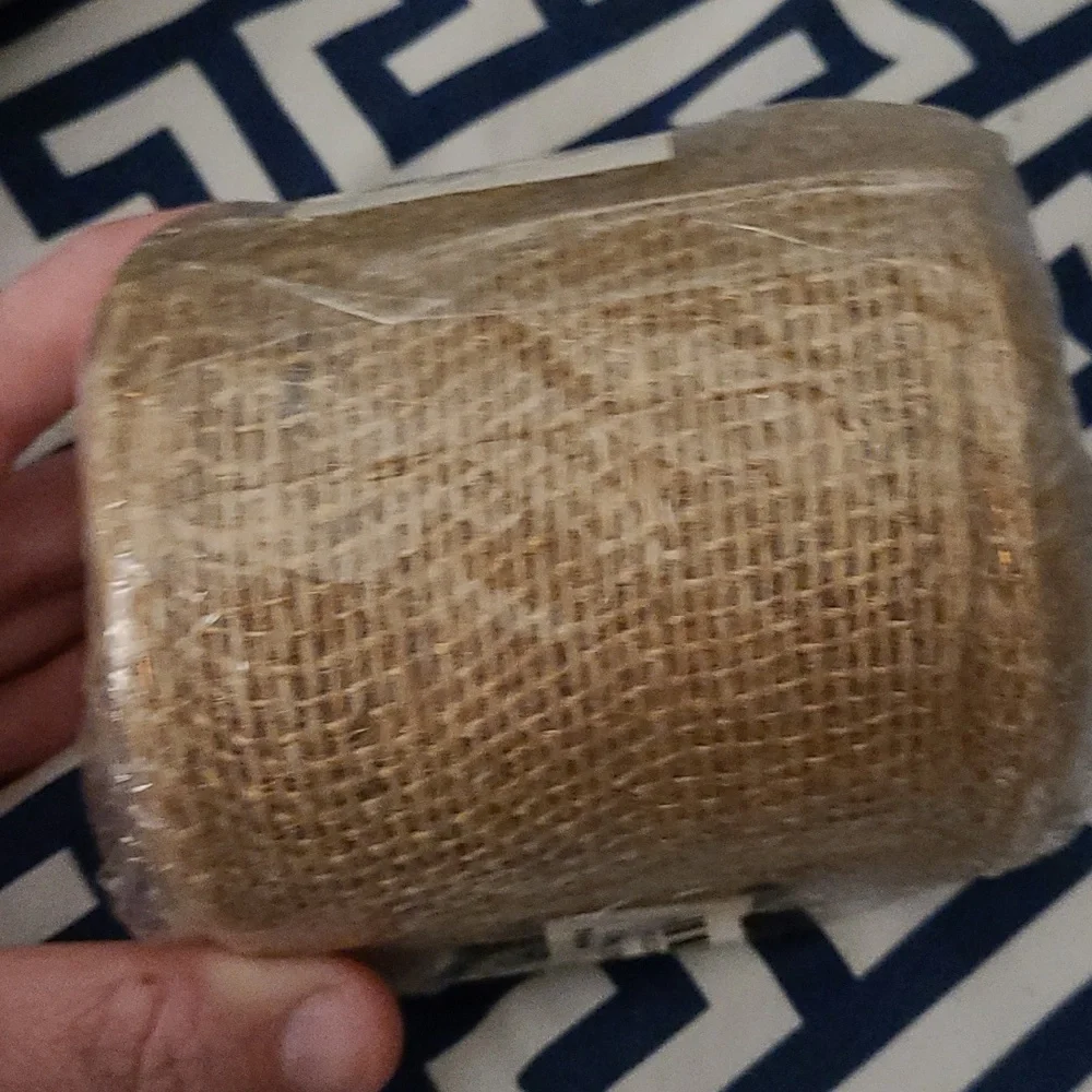 Deco Poly Mesh Roll And Burlap Ribbon Roll Both New
